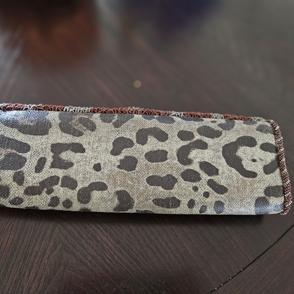Mary Frances Encore leopard heavily beaded jeweled rhinestone vintage clutch - Picture 5 of 5